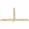 Ekena Millwork Eugene Rough Sawn Timber Gable Bracket, Douglas Fir, 96"W x 64"H x 4"D x 6"F, 16/12 Pitch GBW096X64X0406EUG00RDF - alternate 5